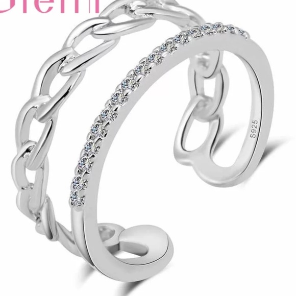 Sterling silver 925 stamped ring - Picture 3 of 4